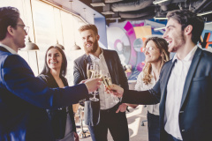 Group of people working in modern office